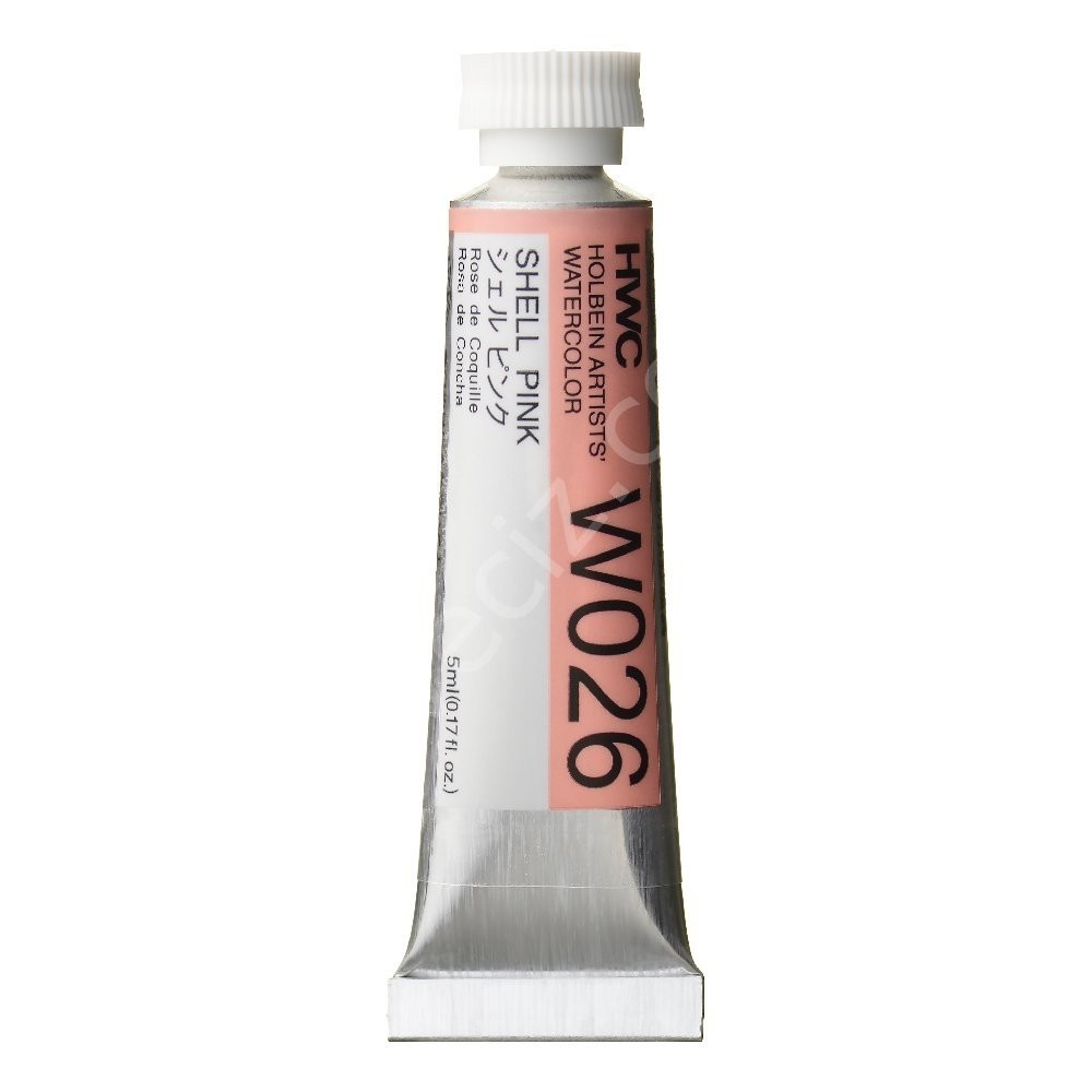 Holbein Profesyonel Tüp Şeffaf Suluboya 5 ml Shell Pink  W026 (A Serisi)