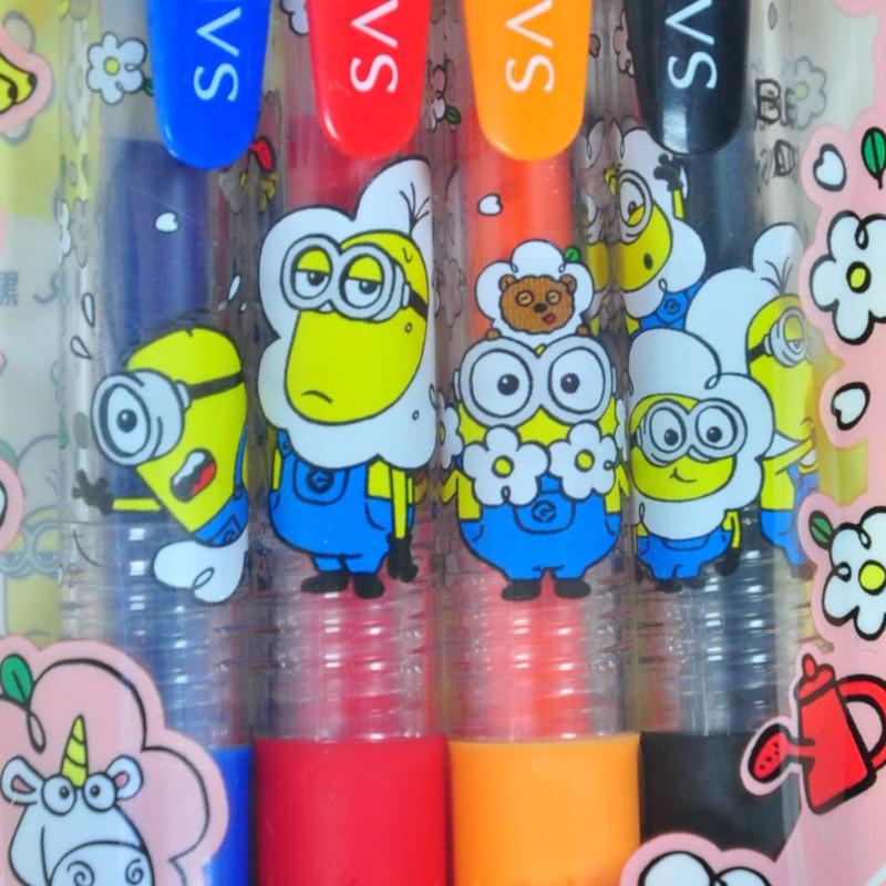 Kampanyalı Zebra Sarasa Clip 4 Color 0.5 mm Minions Kalem Seti