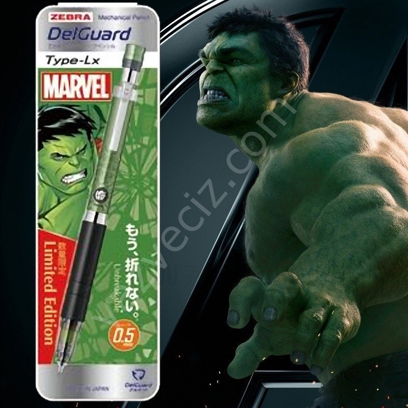 Zebra Lisanslı Marvel Edition Versatil Kalem 0,5mm uç Hulk