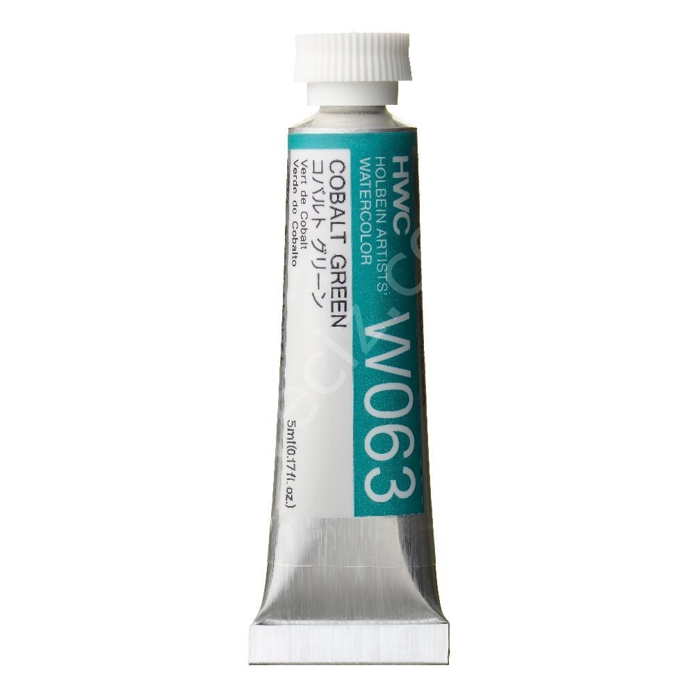 Holbein Profesyonel Tüp Şeffaf Suluboya 5 ml Cobalt Green W063 (D Serisi)