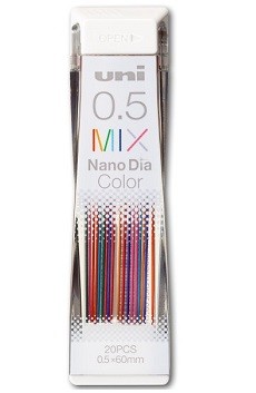 Uni Mix 0.5 mm Nano Dia Color 20 'li Uç