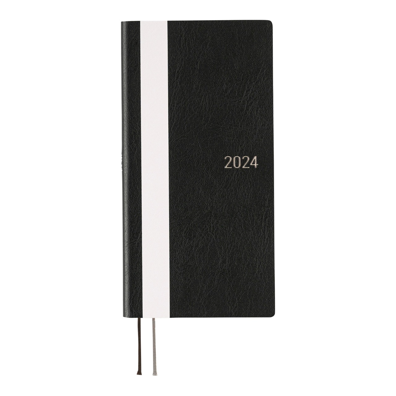 Kampanyalı Hobonichi 2024 Haftası - Beyaz Çizgi: Siyah Ajanda (Planner)