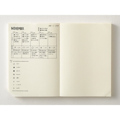 Kampanyalı Ön Sipariş MIDORI MD Notebook Journal A5 One Page Per Day Dot Grid A