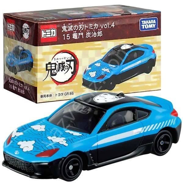 Takara Tomy Özel Üretim Toyota GR86 Demon Slayer Manga Karakterli Tanjiro 1/64 Model Araba