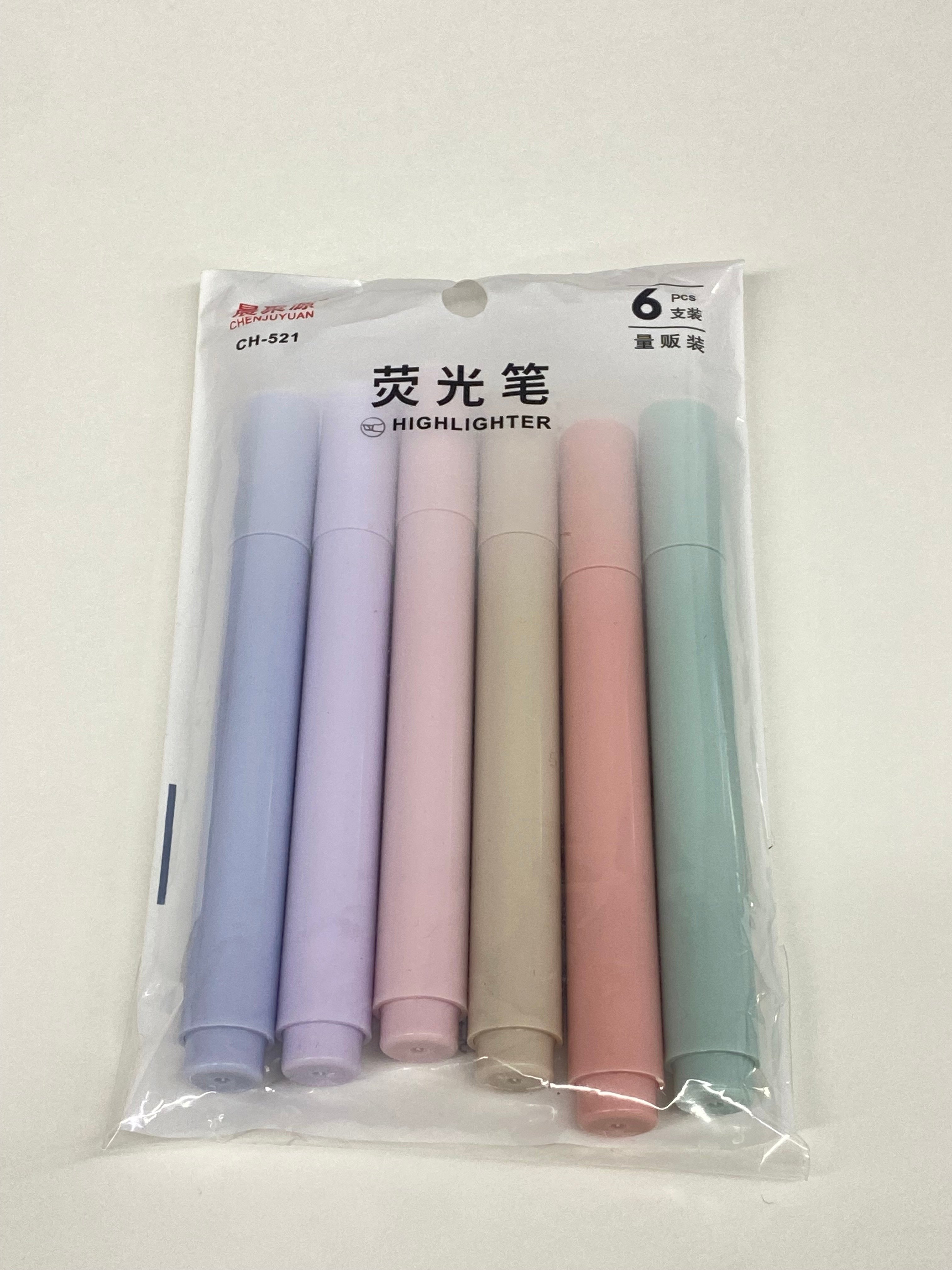 Concord Pastel Küf Renkleri 6'lı Fosforlu Kalem Seti