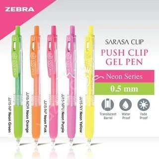 Zebra Sarasa Neon Color 5'li Jel Kalem Seti 0,5mm