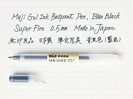 Muji Polypropylene 6'lı Jel Kalem Seti 0,5mm Gel Ink Ballpoint Pen Set 6 Colours