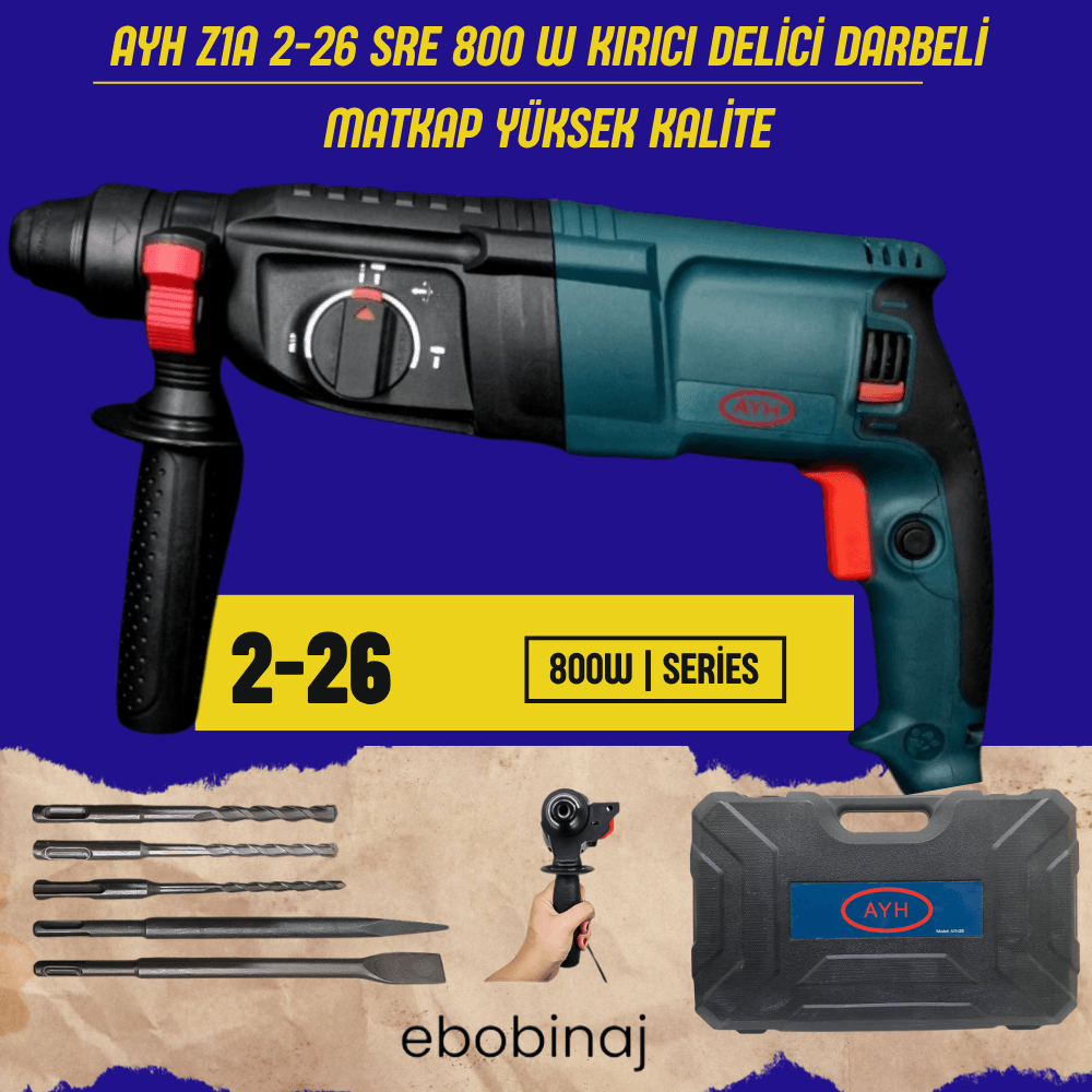 AYH Z1A 2-26 Sre 800 W Kırıcı Delici Darbeli Matkap Yüksek Kalite