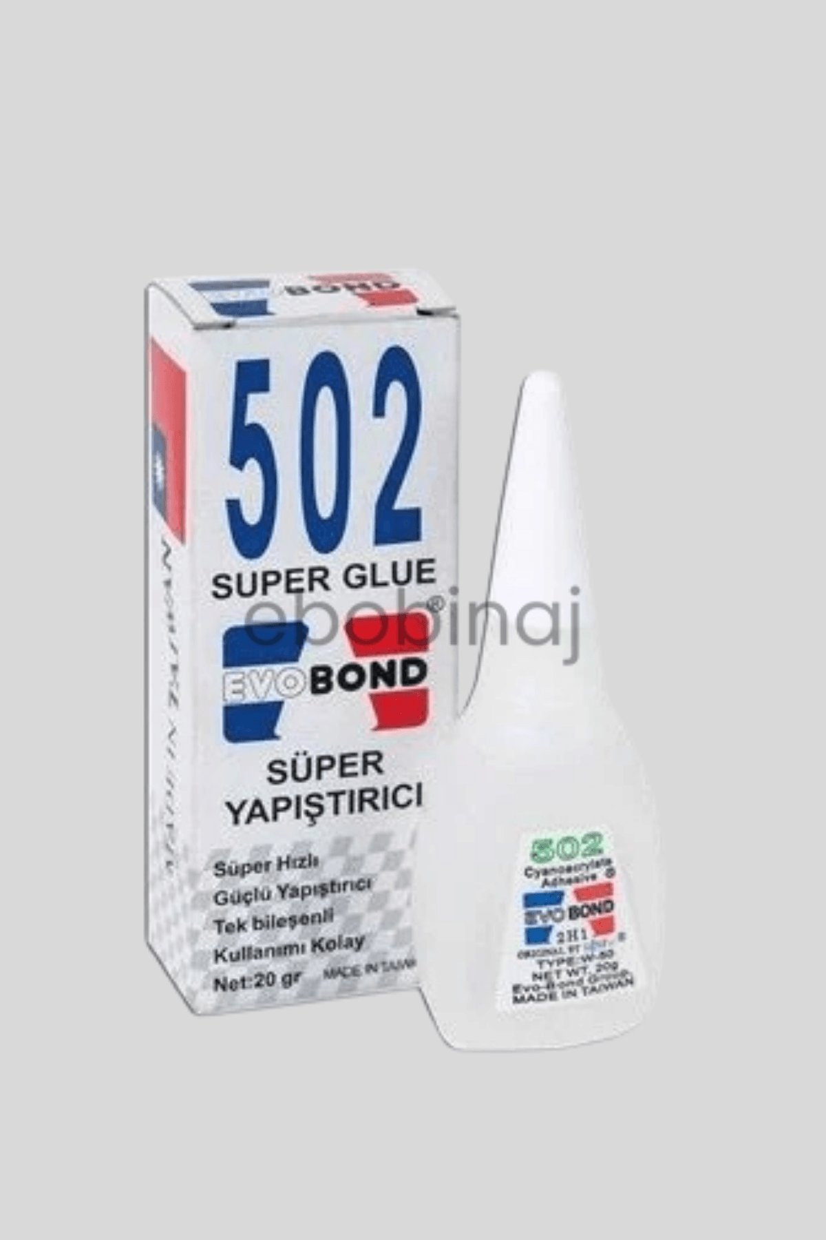Evobond 502 Süper Hızlı Japon Yapıştırıcı (20 Gr)