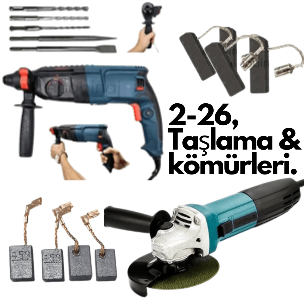 Ayh 2-26+Taşlama Makinesi+2'Şer Takım 2-26 ve Taşlama Kömürü
