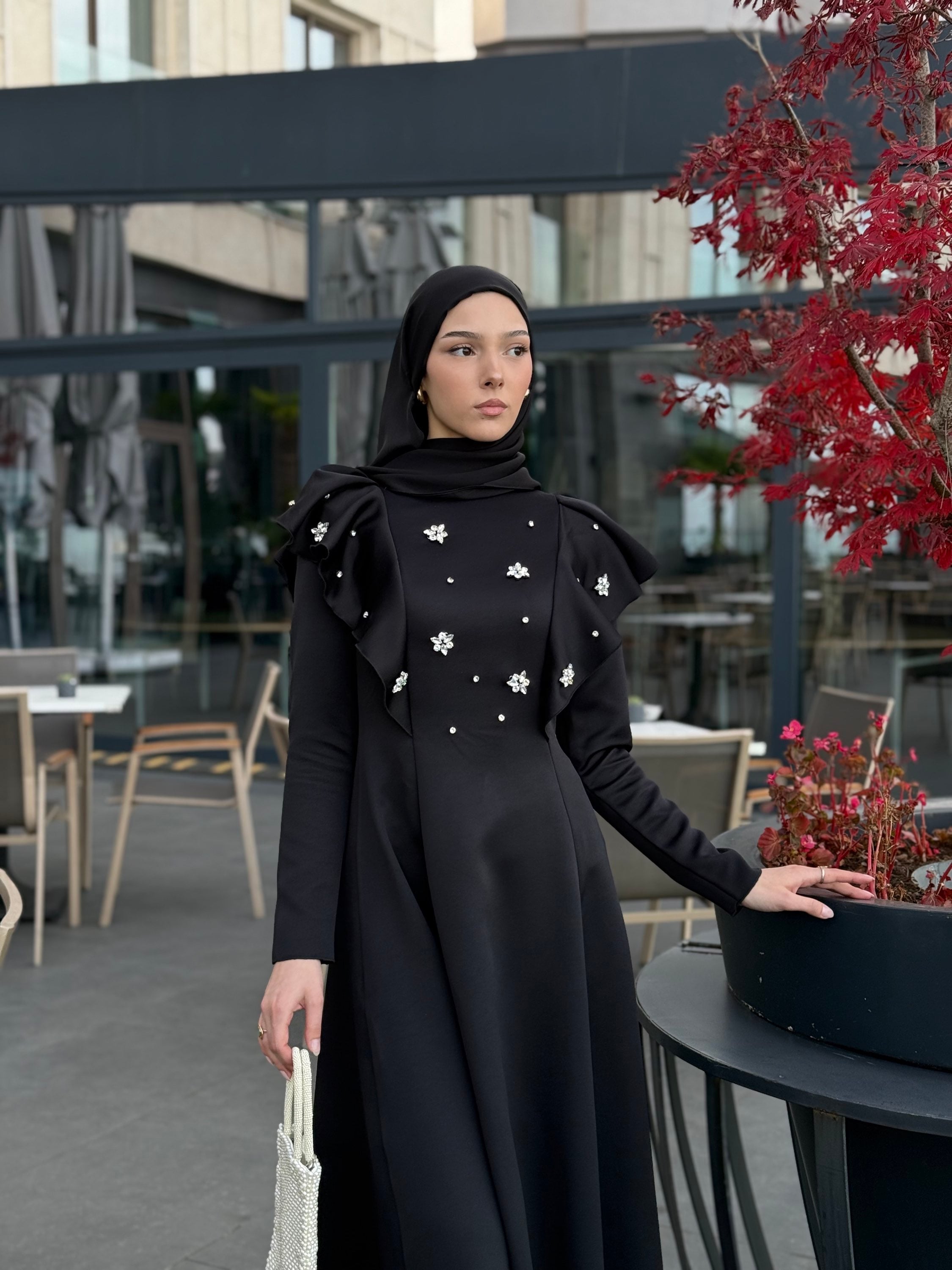 LADY Abiye Elbise - SİYAH main variant image