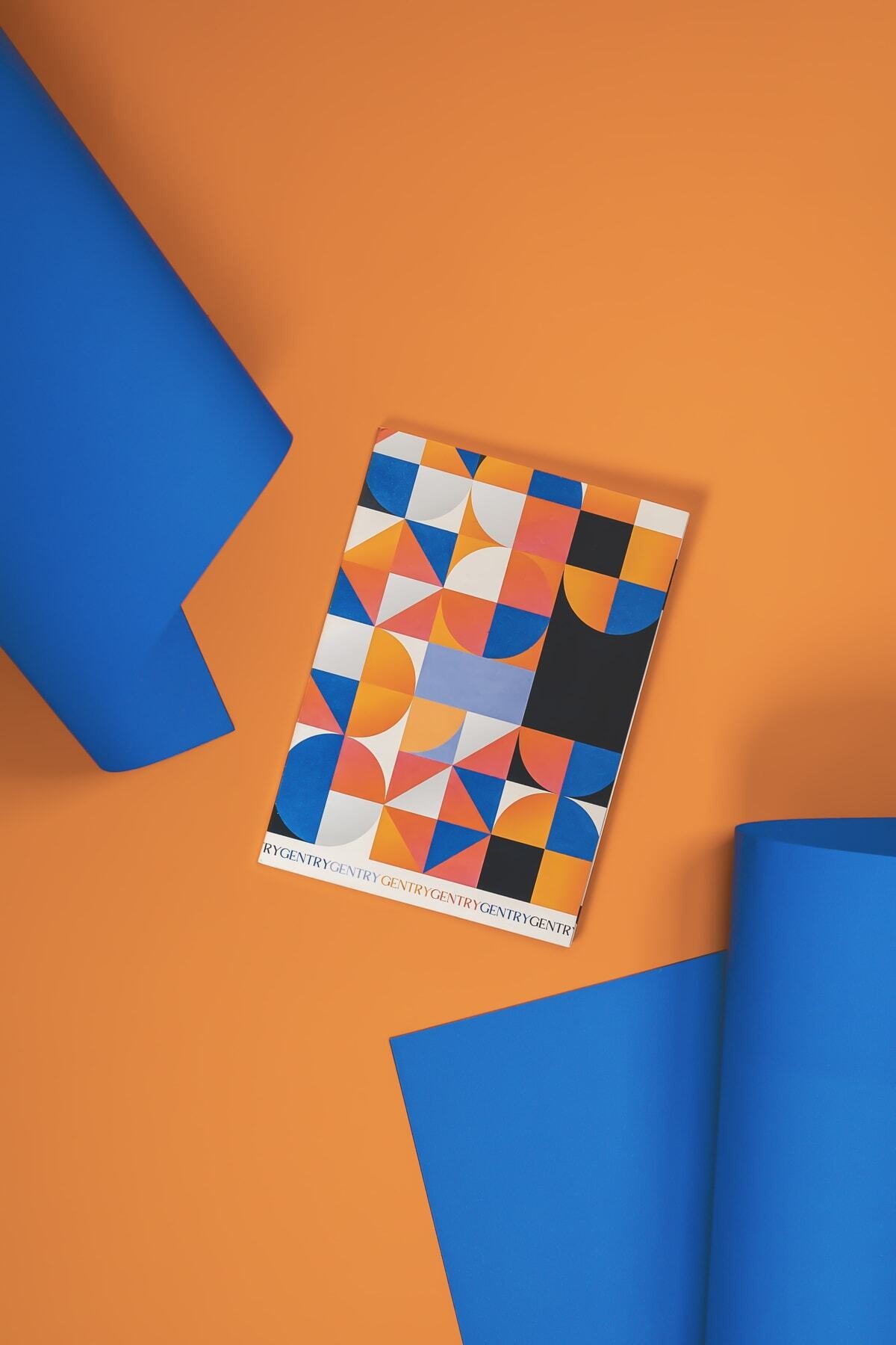 Geometrik Desenli Çizgili Tasarım Defter | A5 Defter | 88 Sayfa