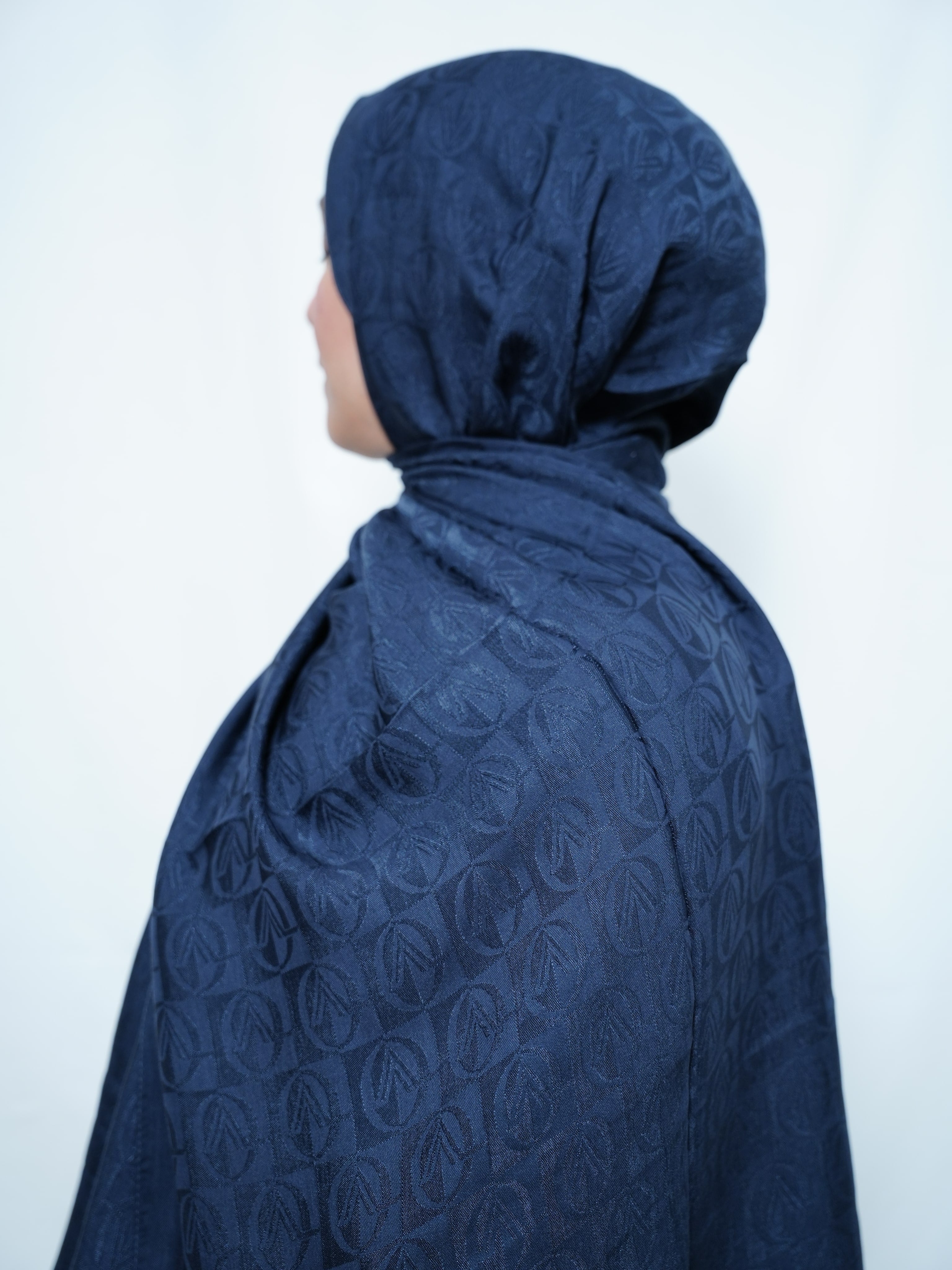 Valentino Orlandi Alia Dama Desen Şal - Lacivert main variant image