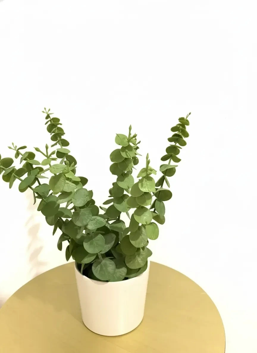 Yapay Çiçek  Okaliptus Demeti Yeşil