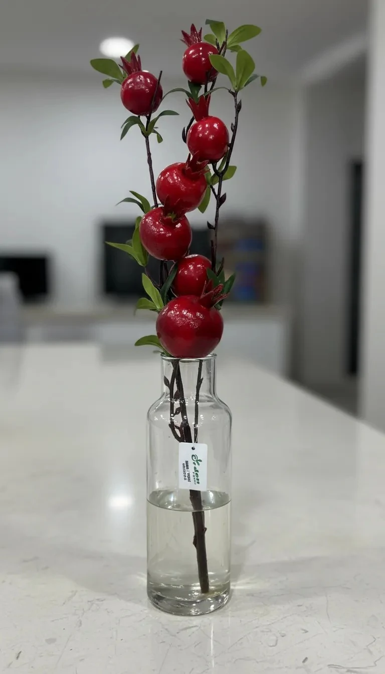  Yapay Çiçek Tek Dal Nar