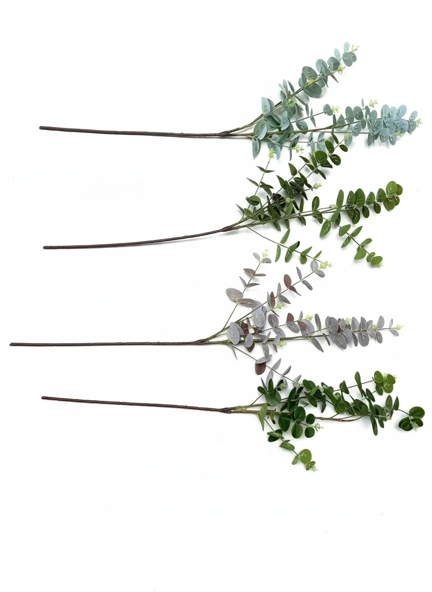 Yapay Tek Dal Okaliptus Kahverengi 93cm