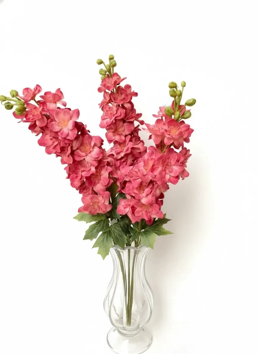 Yapay Çiçek Tek Dal Pembe Şebboy 83cm