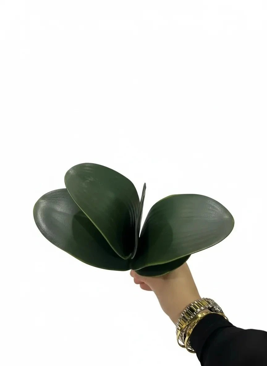 Yapay Kaliteli Orkide Yaprağı Yeşil