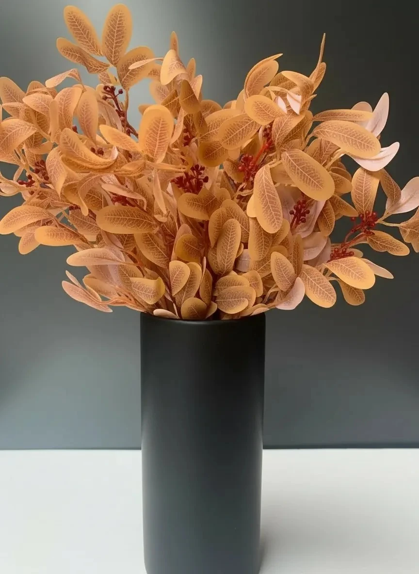 Yapay Demet Çiçek Kahverengi Renk 