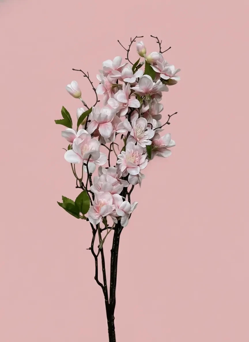 Yapay Çiçek Pembe Bahar Dalı 93Cm