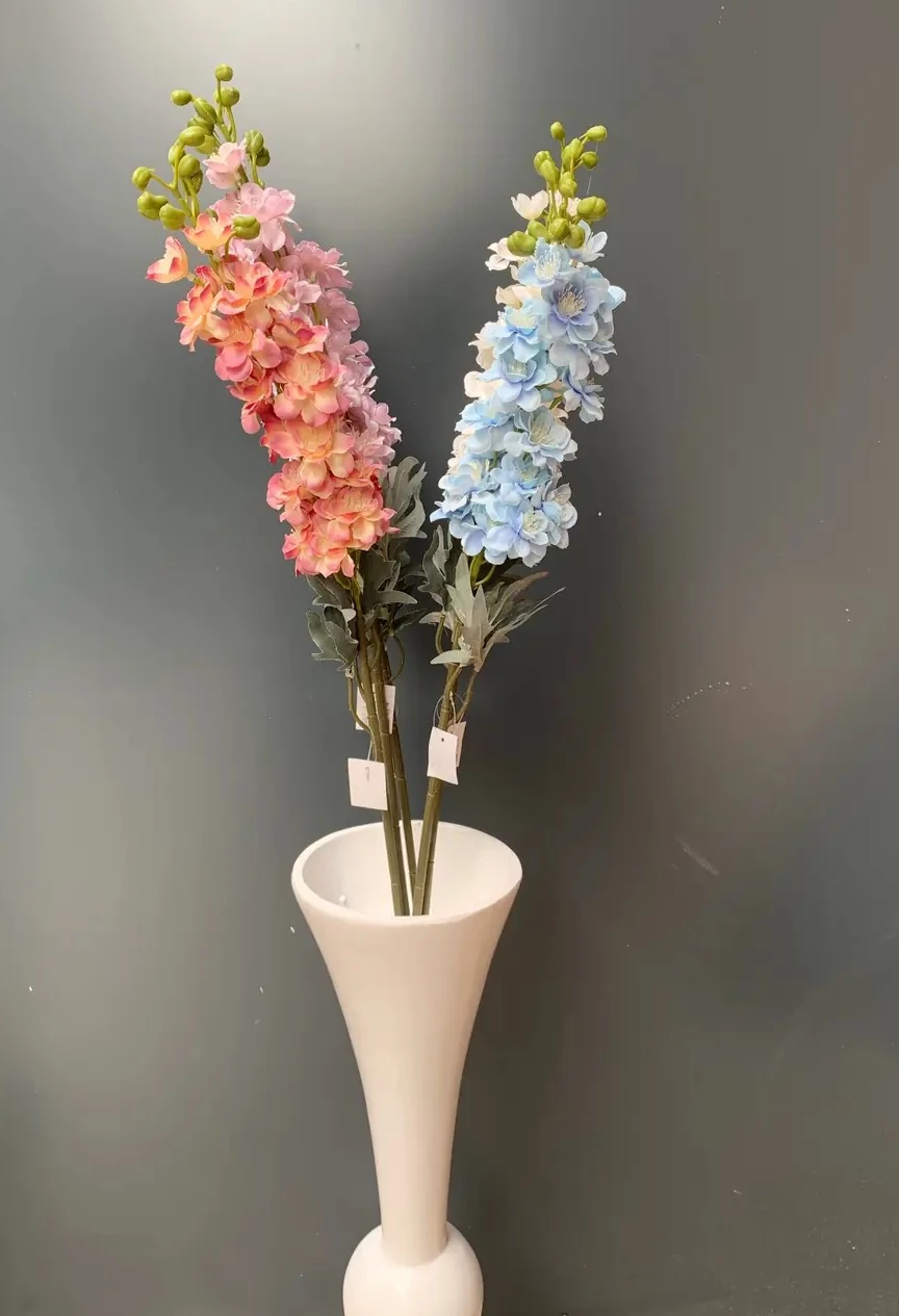 Yapay Çiçek Tek Dal Mavi Şebboy 83Cm