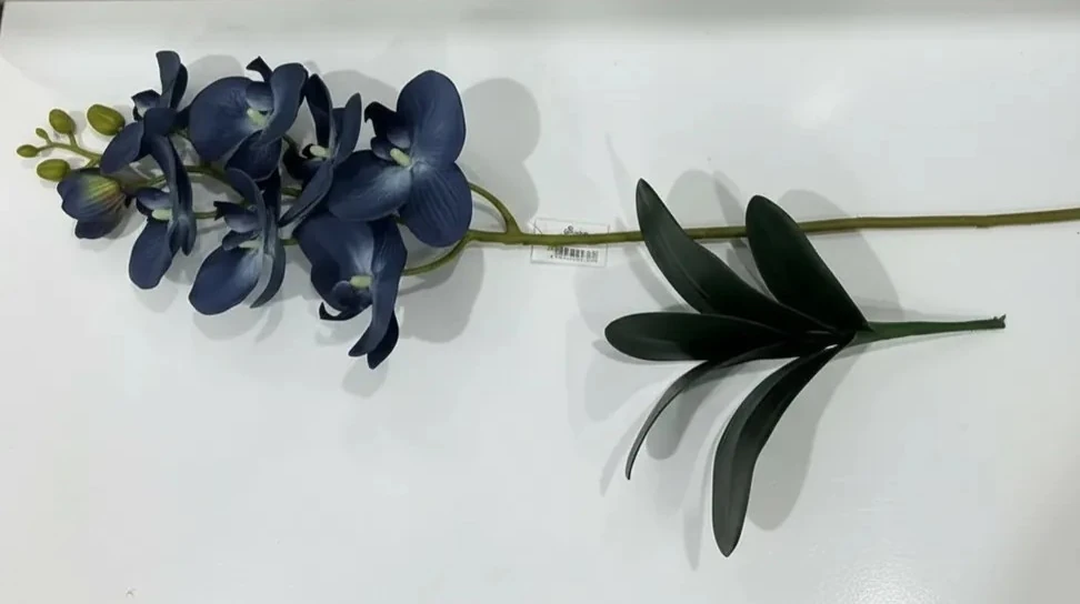 Yapay Islak Dokunuşlu 1.Kalite  Luxury Lacivert Orkide 82cm