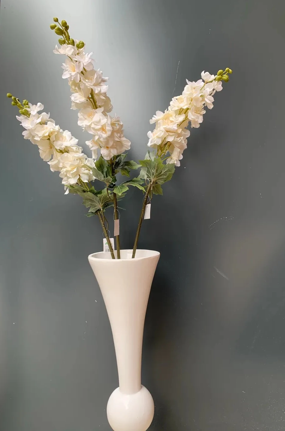 Yapay Çiçek Tek Dal Beyaz Şebboy 83cm