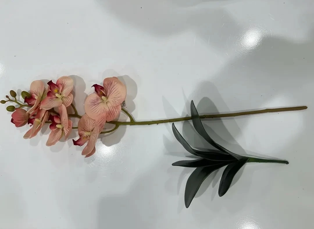 Yapay Islak Dokunuşlu 1.Kalite  Luxury Somon Orkide 82cm