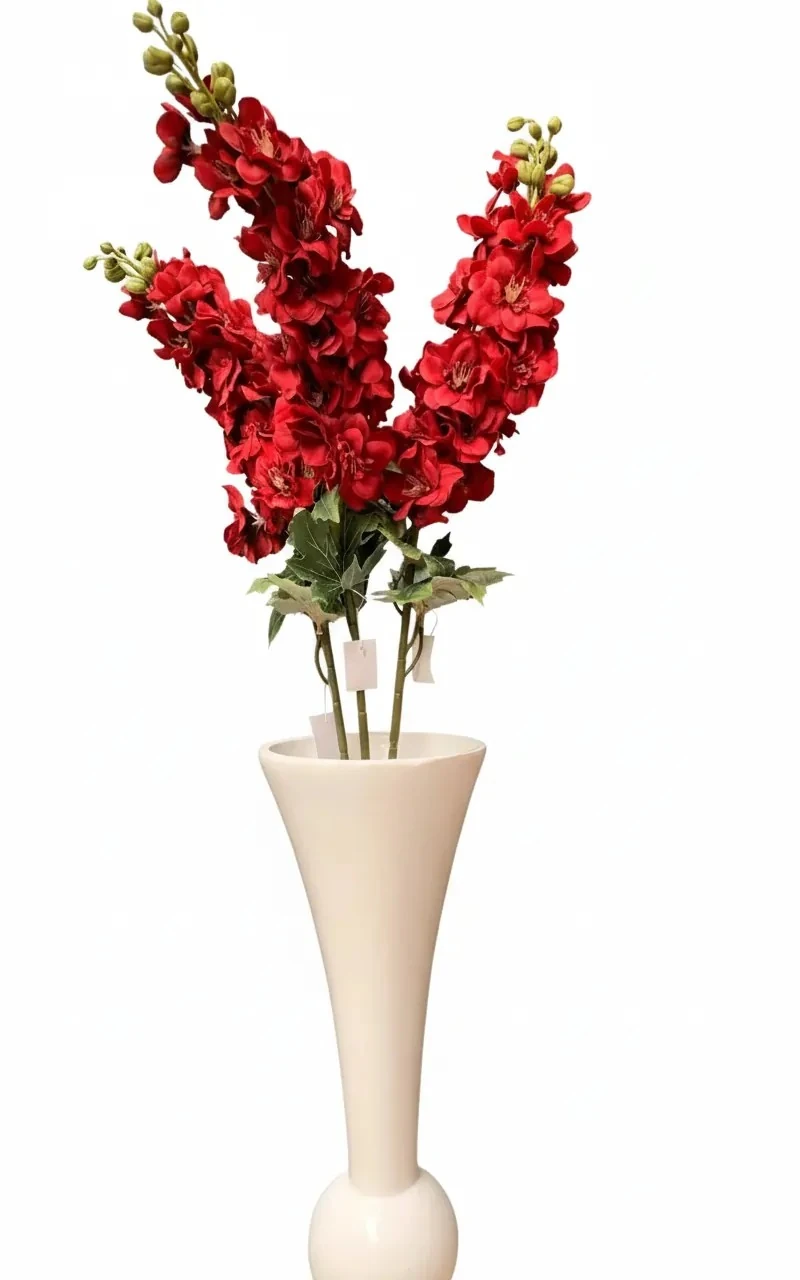 Yapay Çiçek Tek Dal Kırmızı Şebboy 83Cm