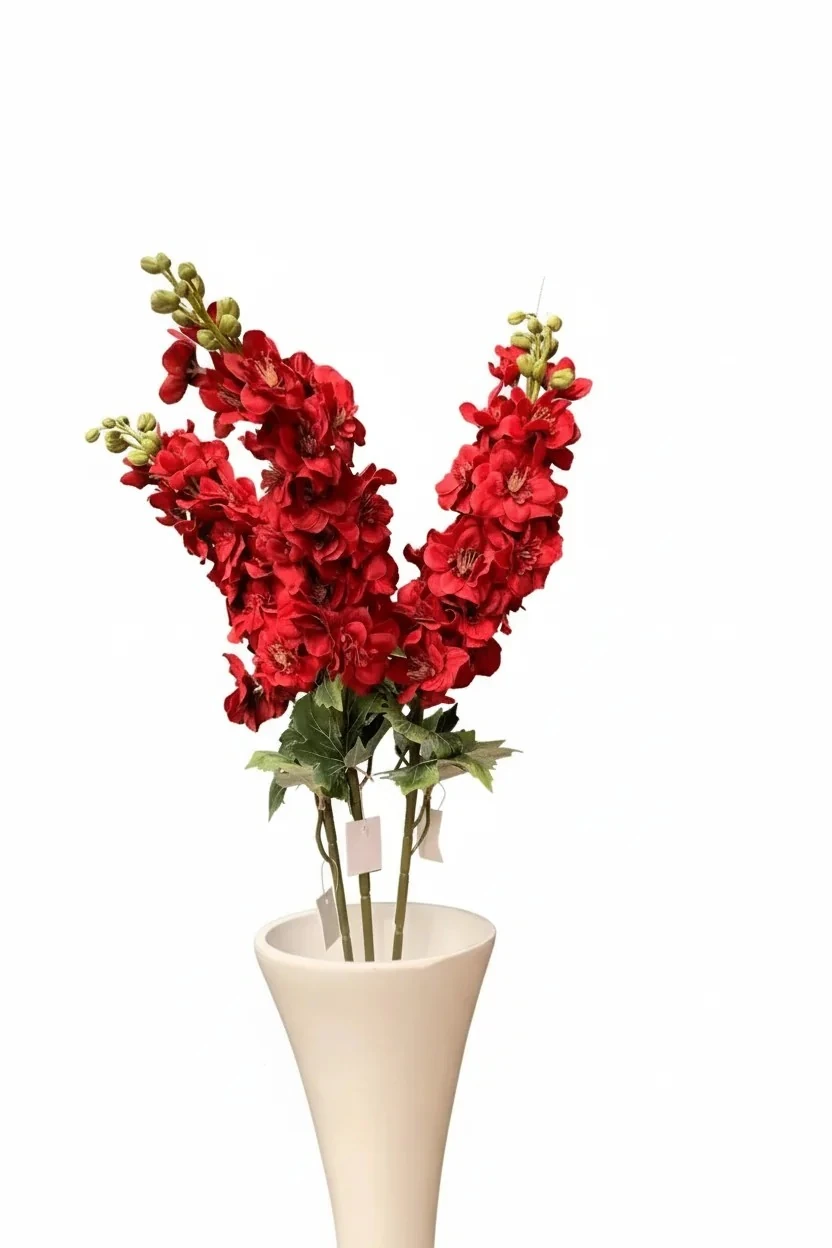 Yapay Çiçek Tek Dal Kırmızı Şebboy 83Cm