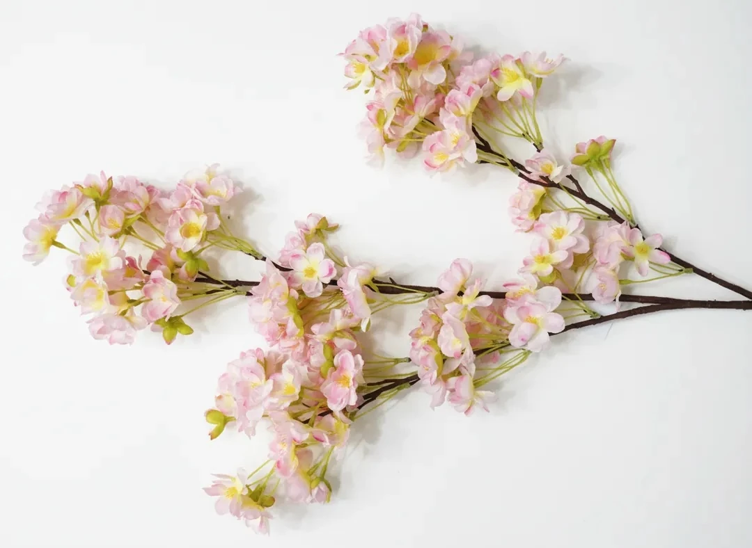 Yapay Çiçek Pembe Yoğun Bahar Dalı 93CM 