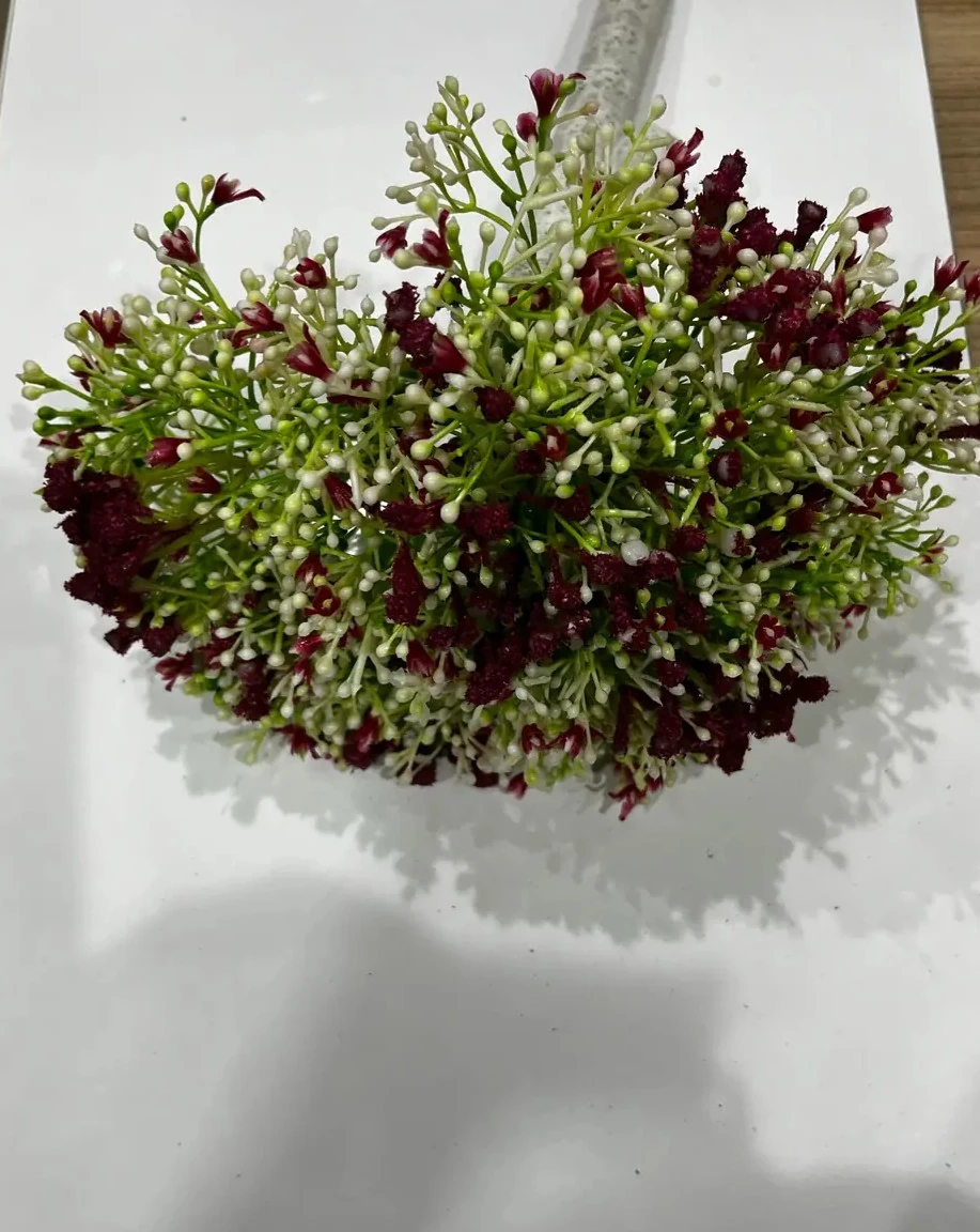 Yapay Kırmızı Gelin Çiçeği Cipso