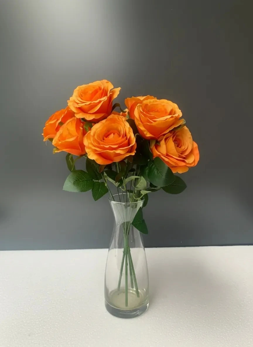 Yapay Demet Gül Turuncu 7li