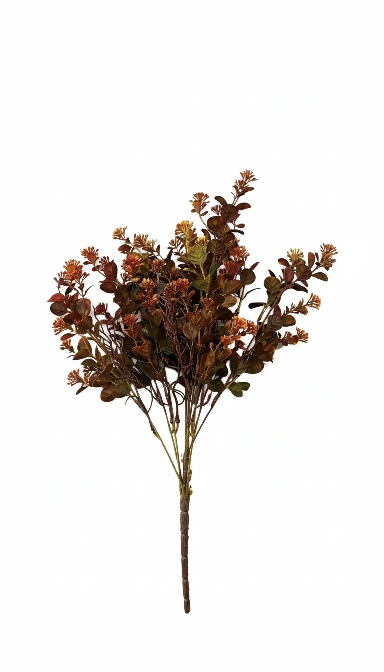 Yapay Aranjman Bitki Turuncu-Kahverengi 54cm