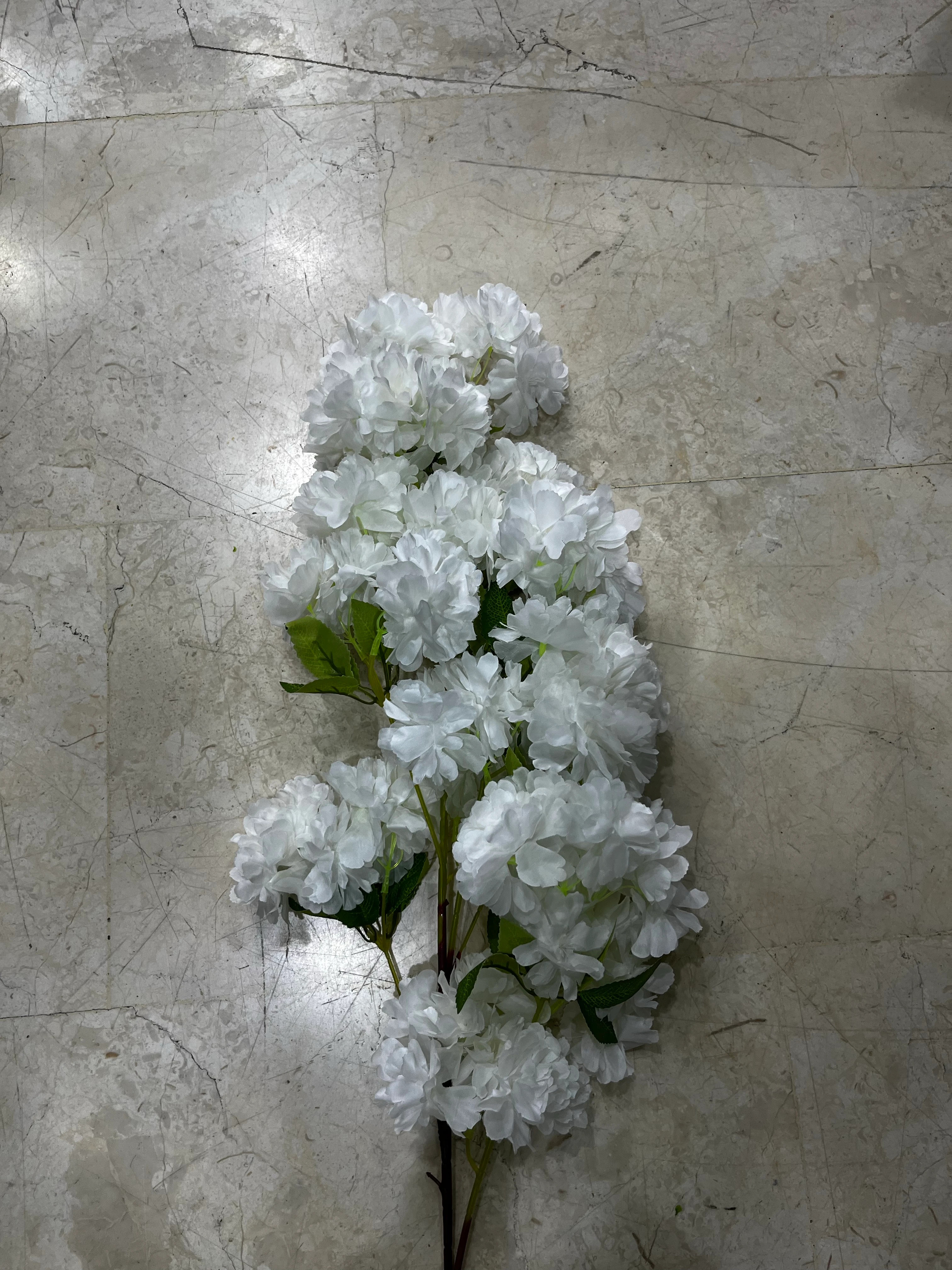 Yapay Beyaz Bahardalı Japon Kiraz Çiçeği 90cm