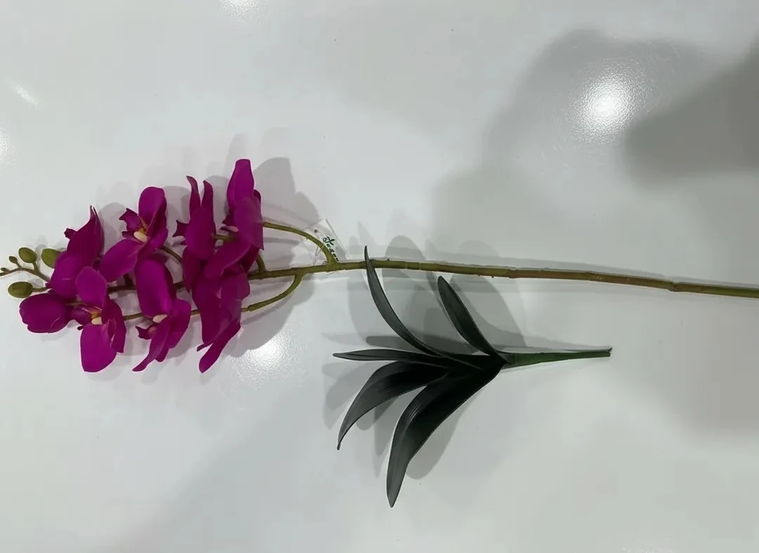 Yapay Islak Dokunuşlu 1.Kalite  Luxury Pembe Orkide 82cm