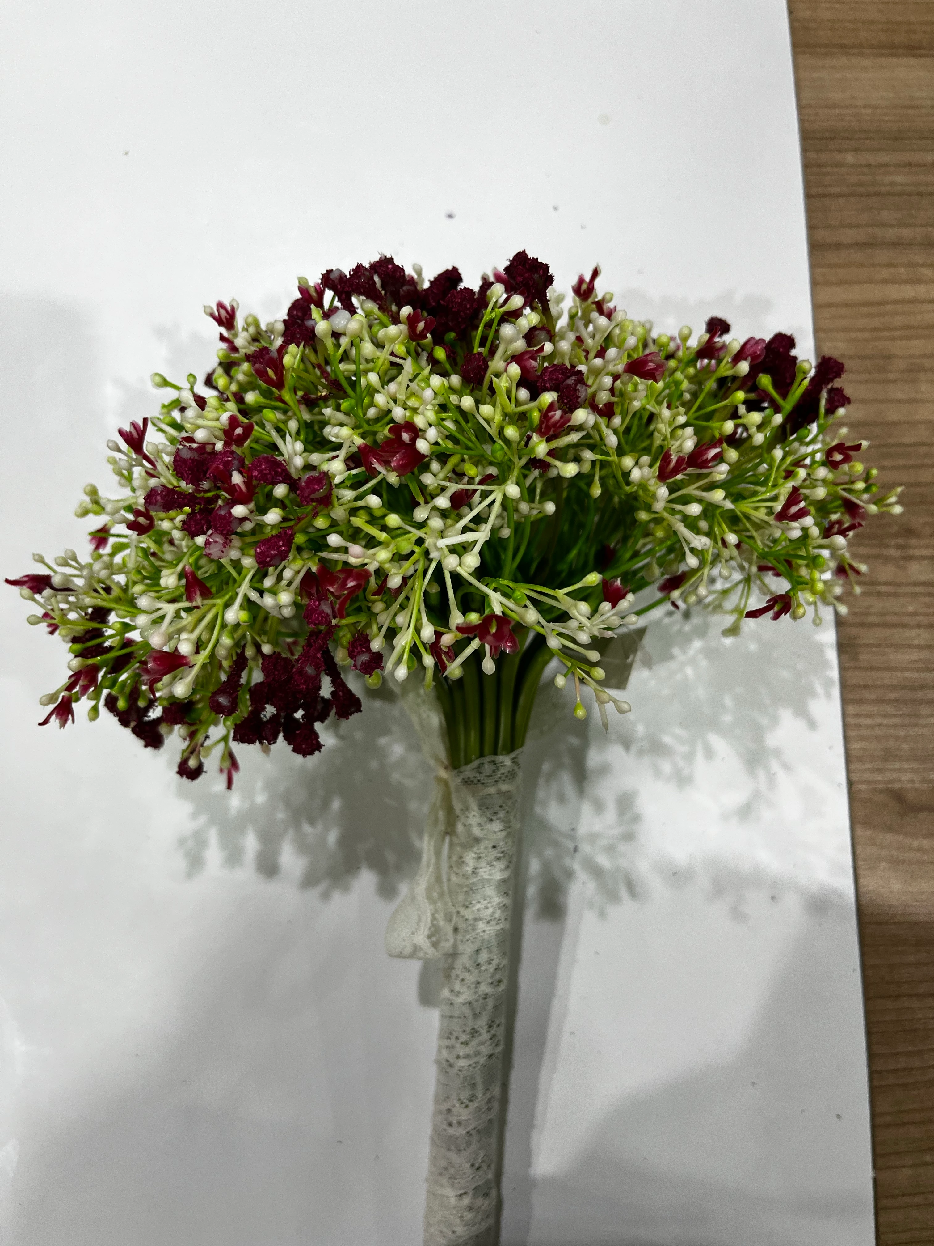 Yapay Kırmızı Gelin Çiçeği Cipso