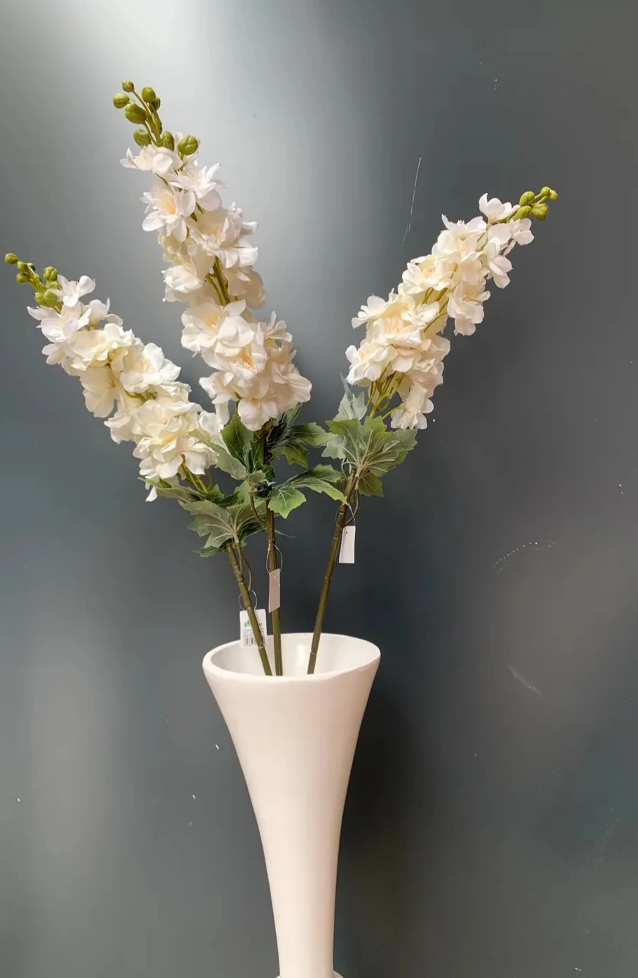 Yapay Çiçek Tek Dal Beyaz Şebboy 83cm