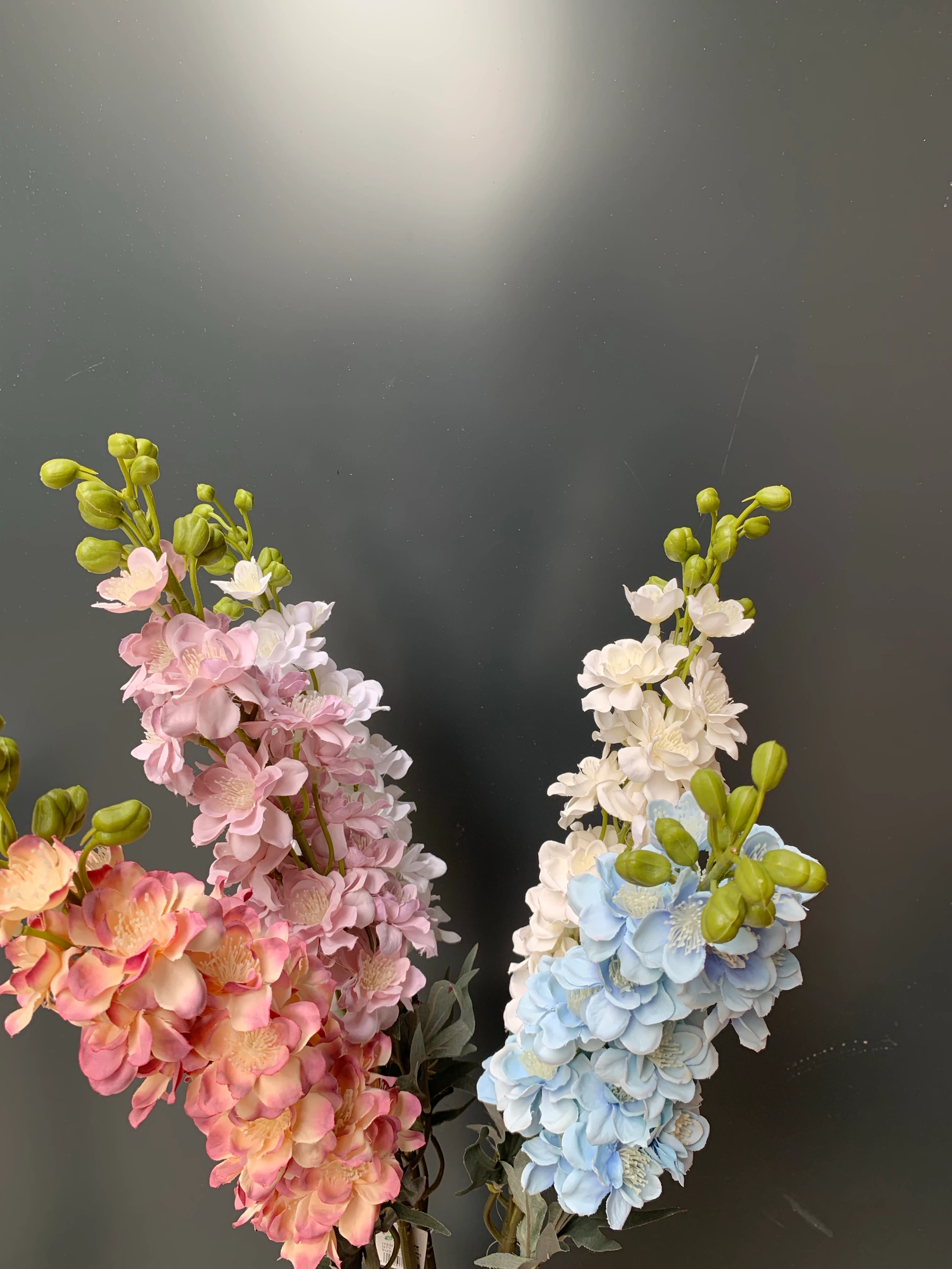 Yapay Çiçek Tek Dal Mavi Şebboy 83Cm