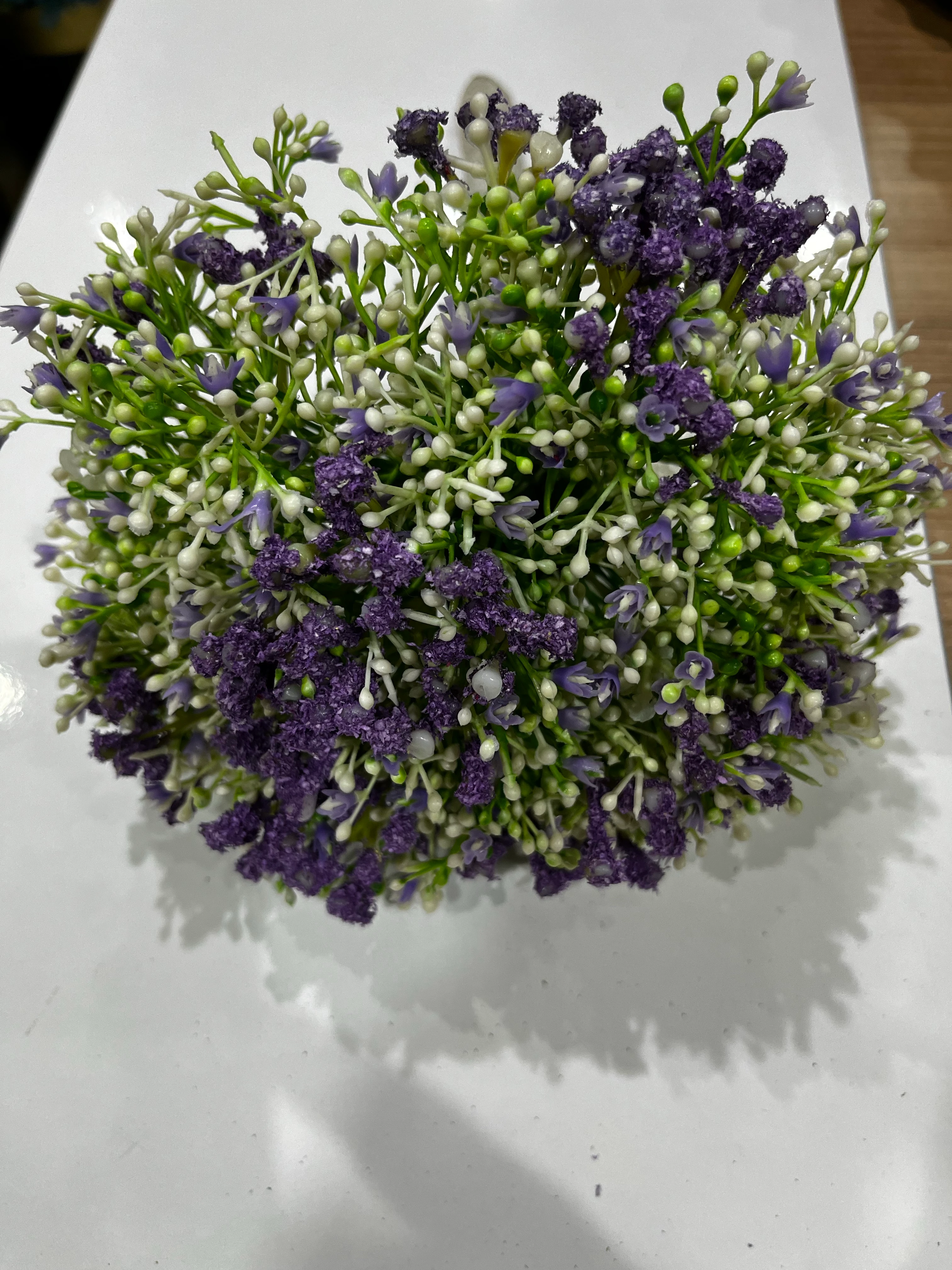 Yapay Mor Gelin Çiçeği Cipso