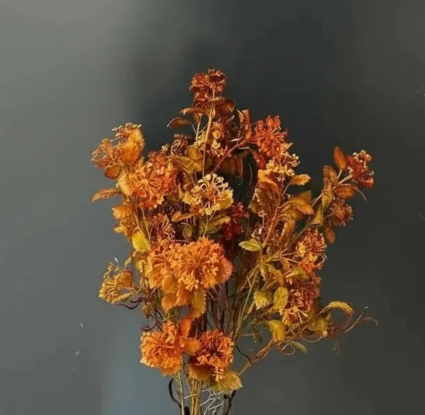 Yapay Aranjman Kahverengi-Turuncu Bitki 54cm