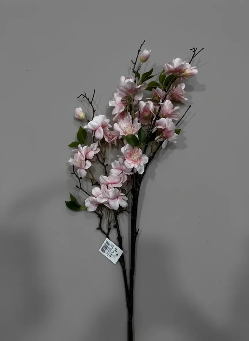 Yapay Çiçek Pembe Bahar Dalı 93Cm