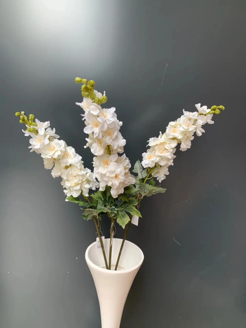 Yapay Çiçek Tek Dal Beyaz Şebboy 83cm