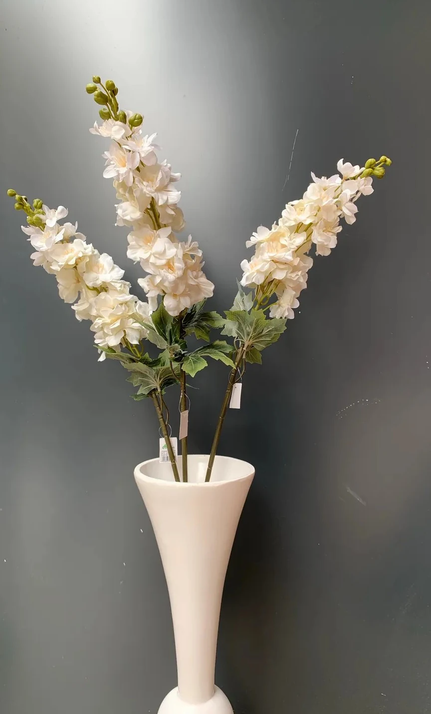 Yapay Çiçek Tek Dal Beyaz Şebboy 83cm