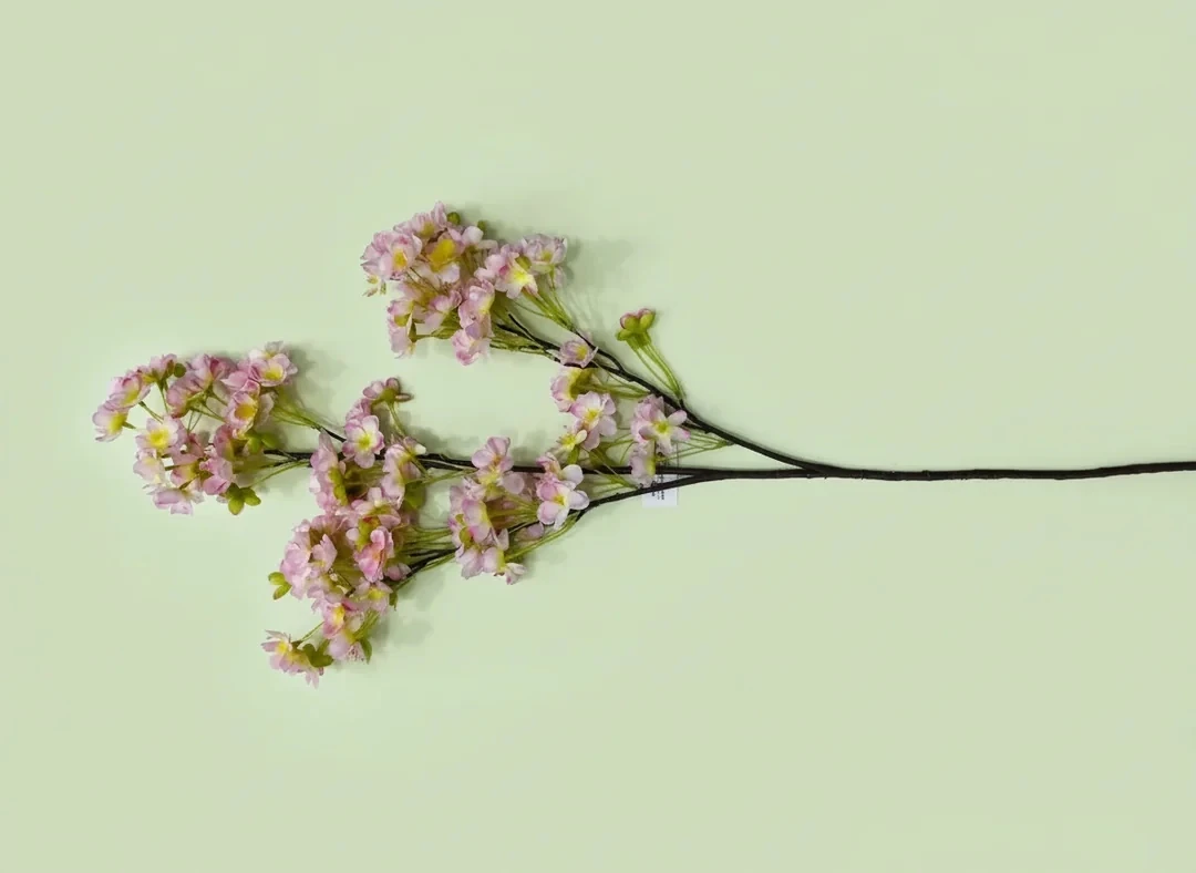 Yapay Çiçek Pembe Yoğun Bahar Dalı 93CM 