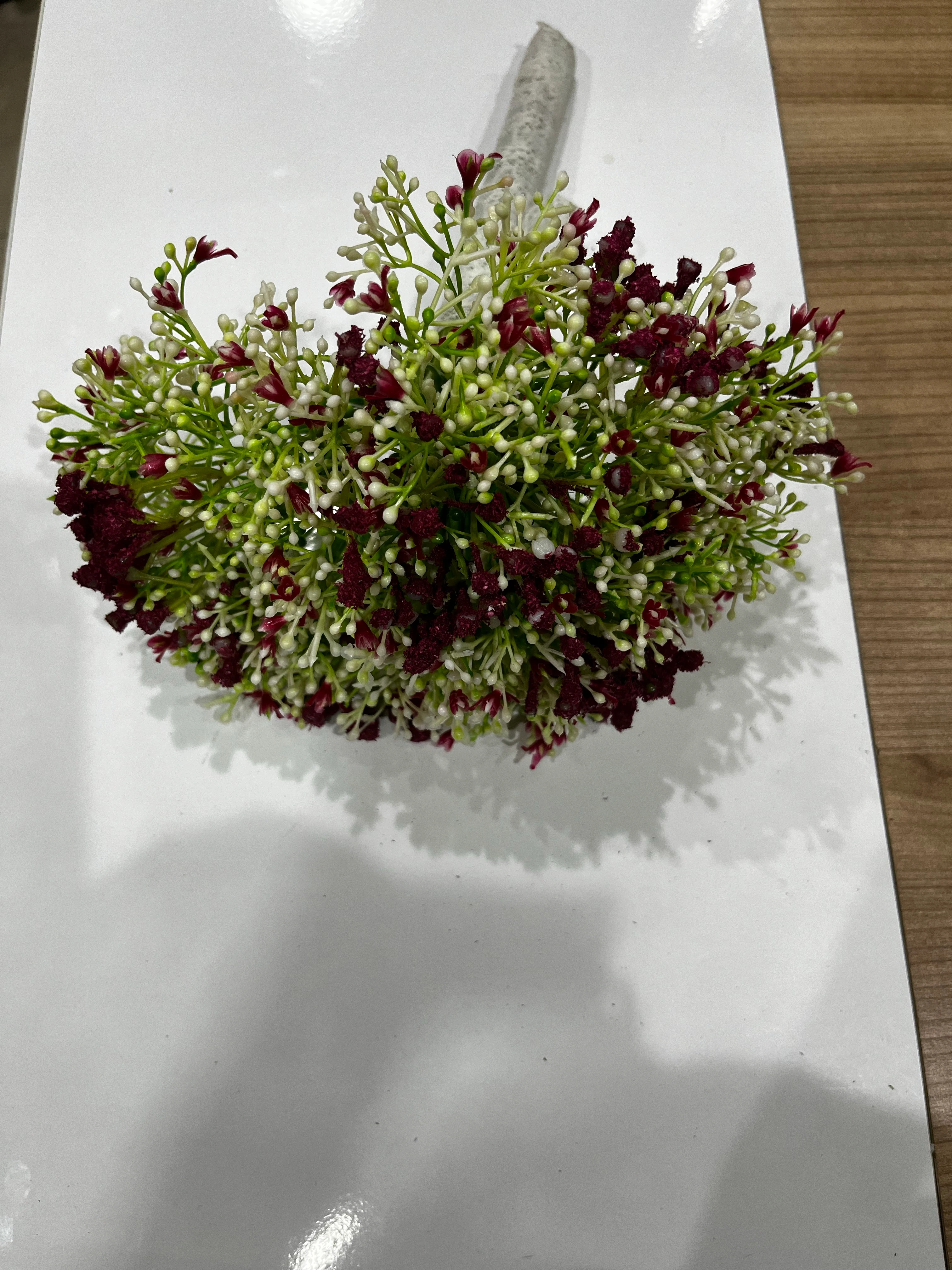 Yapay Kırmızı Gelin Çiçeği Cipso