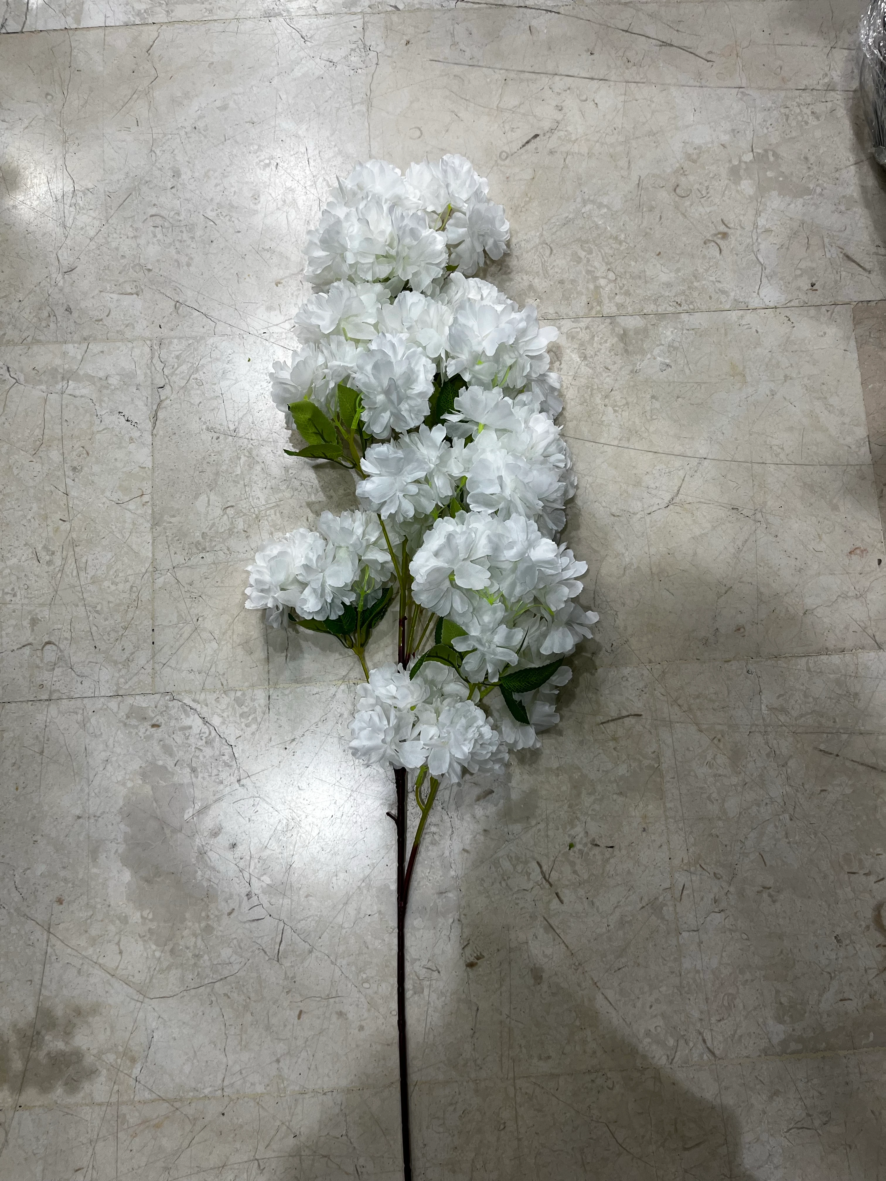 Yapay Beyaz Bahardalı Japon Kiraz Çiçeği 90cm