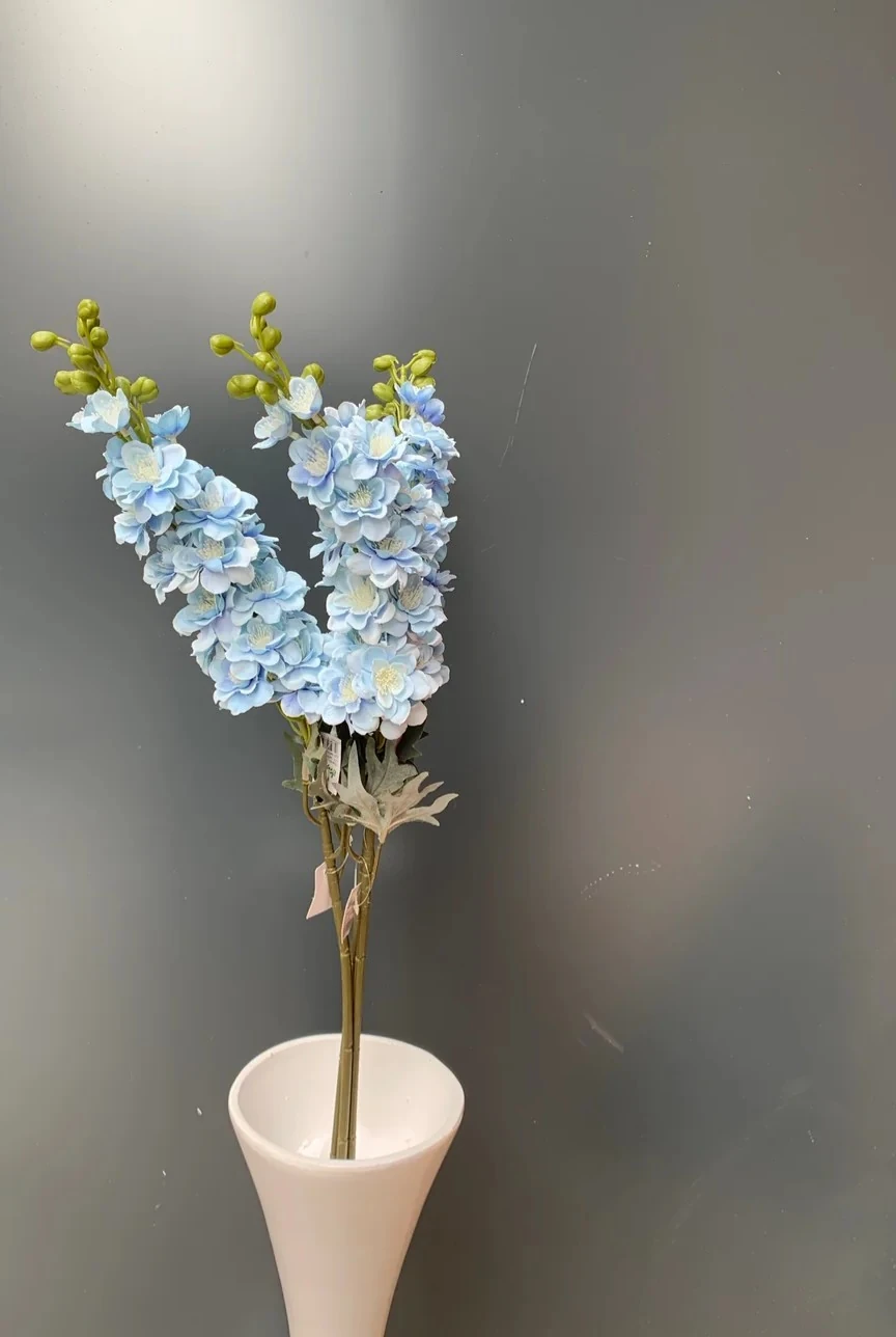 Yapay Çiçek Tek Dal Mavi Şebboy 83Cm