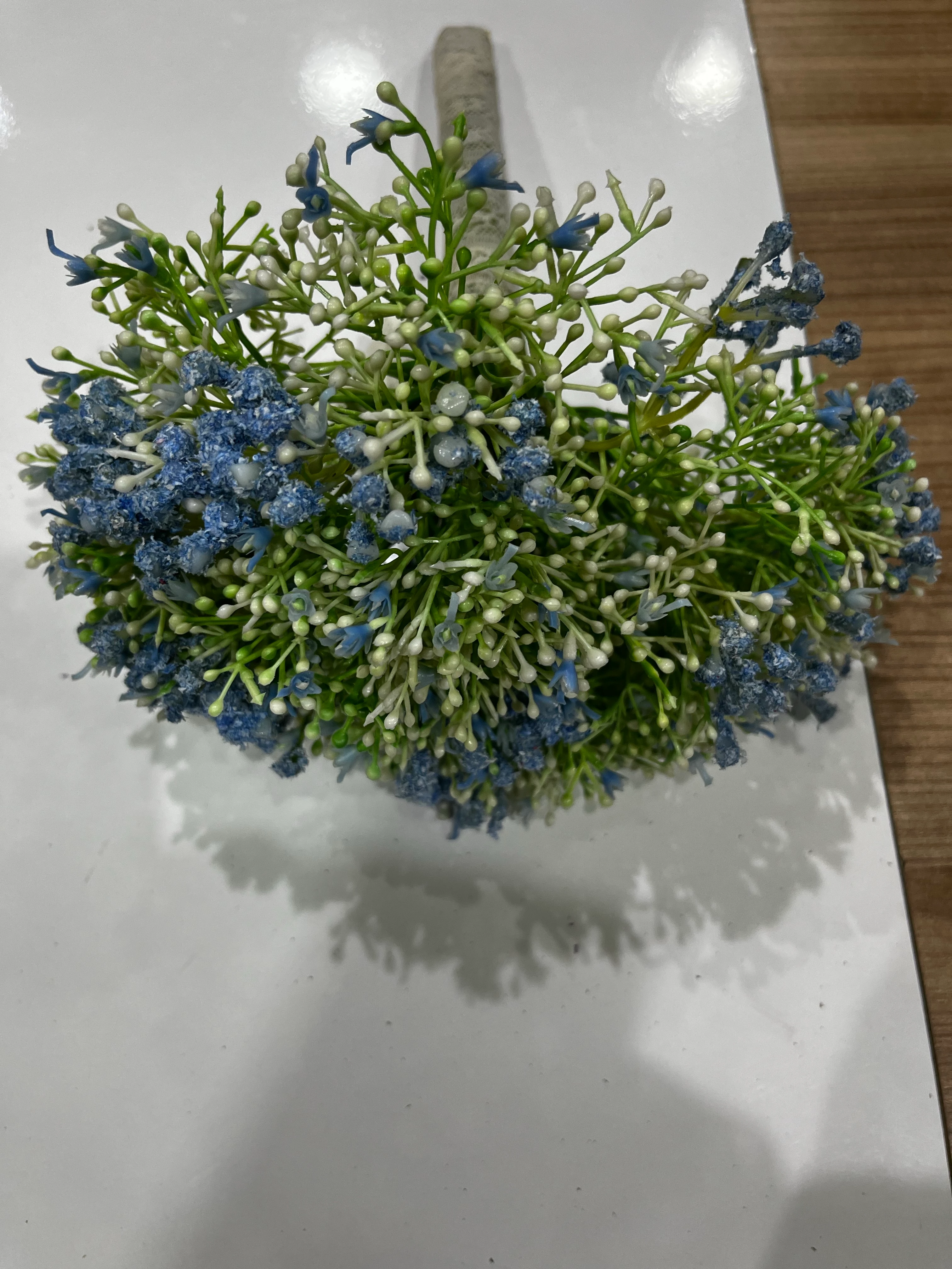 Yapay Mavi Gelin Çiçeği Cipso 