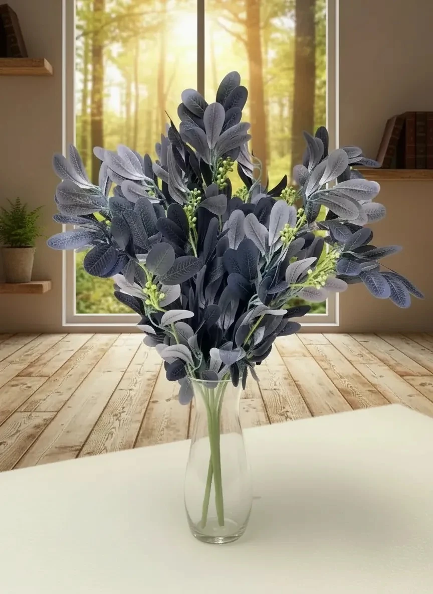 Yapay Demet Çiçek Lacivert Renk